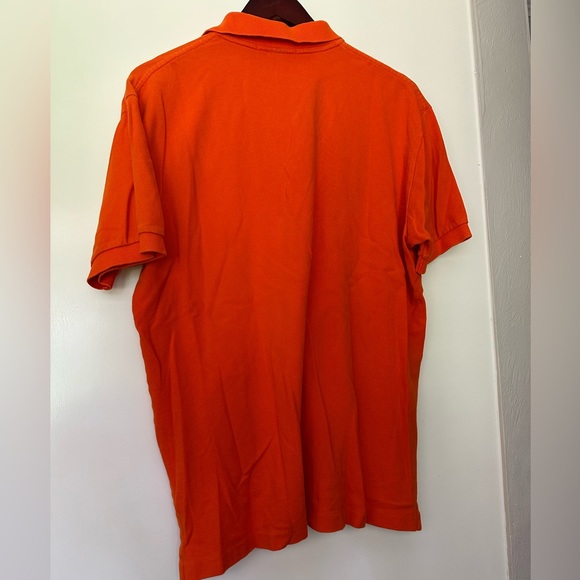 Ralph Lauren Men’s Orange Polo with Yellow RL Logo - Picture 2 of 3